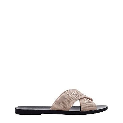 SANDALIA MELISSA AD LOVE SLIDE - BEGE PRETO