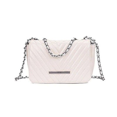 BOLSA SANTA LOLLA GLOSSY MÉDIA BRANCA
