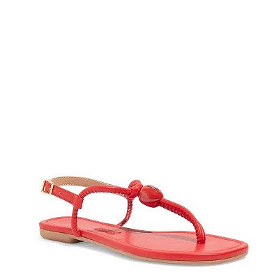 SANDALIA RASTEIRA SANTA LOLLA NAPA SOFT - VERMELHO FERRARI