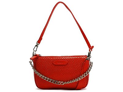 BOLSA SCHUTZ TIRACOLO EMMY SNAKE PEQUENA - VERMELHO