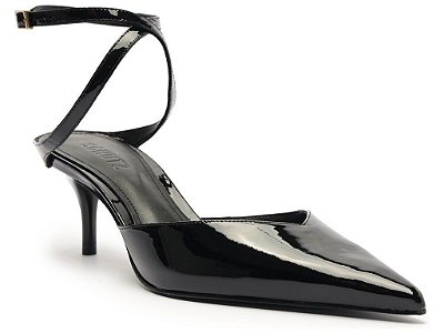 SCARPIN SCHUTZ VERNIZ BICO FINO - PRETO