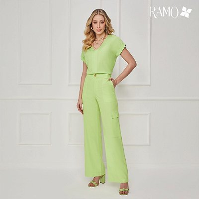 BLUSA RAMO SELVAGEM BASICA DE VISCOSE - LIMA