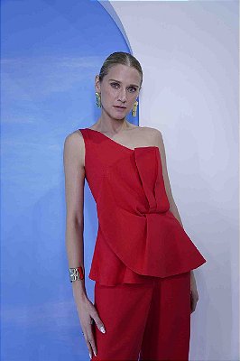 BLUSA FORUM LINHO - VERMELHO IFE