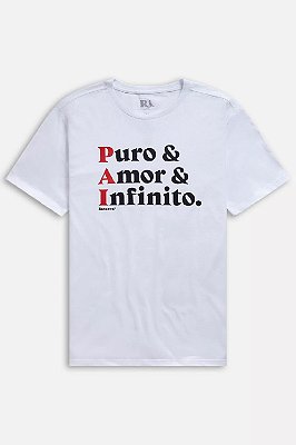 CAMISETA RESERVA ESTAMPADA PA PURO AMOR INFINITO- BRANCO
