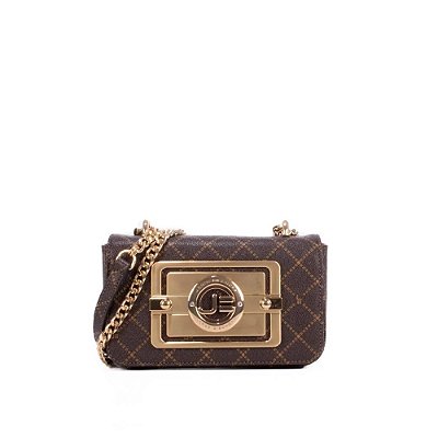 BOLSA JORGE BICHOFF TRANSVERSAL  MONOGRAMA - AMENDOA