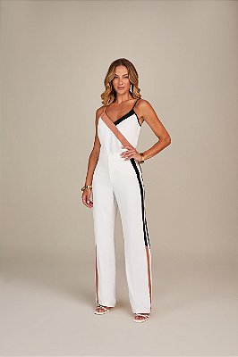 BLUSA RAMO SELVAGEM DE ALCA TRICOLOR -OFF WHITE