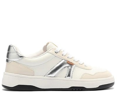 TÊNIS ANACAPRI BRANCO E PRATA BRANCO