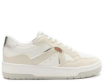 TENIS ANACAPRI RECORTES KEI - BEGE BRANCO
