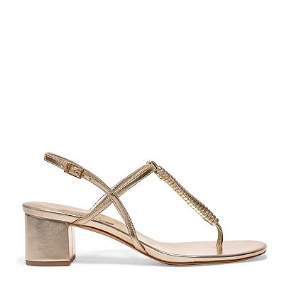 SALTO SANTA LOLLA BLOCO METALLIC SOFT- OURO LIGHT