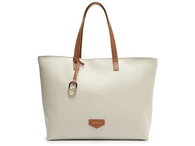 BOLSA ANACAPRI SHOPPING GRANDE CAPSULA METAL BRANCA