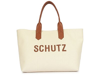 BOLSA SCHUTZ GRANDE LONA GIFTS ANTEC CRU CUOIO
