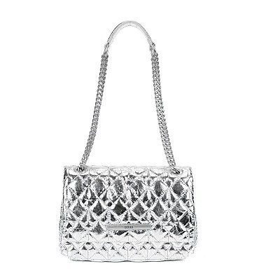 BOLSA SANTA LOLLA METAL CRINKLE PRATA 2 PRATA PRATA