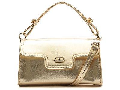 BOLSA ANA CAPRI TIRACOLO MEDIA PEDRARIA DOURADA DOURADA