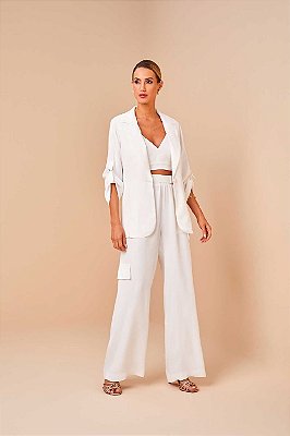 TOP RAMO SELVAGEM DE ALCA CREPE DE VISCOSE ACETINADA
