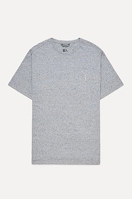 CAMISETA RESERVA UPCYCLING CINZA MESCLA CLARO