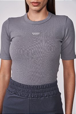 BLUSA COLCCI CINZA SILVER CINZA