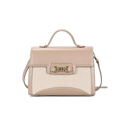 BOLSA SANTA LOLLA ALCA DE MAO CANVAS MARFIM