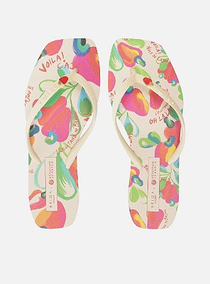 CHINELO BRIZZA AREZZO ESTAMPADO COLLAB LOCCITANE