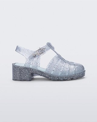 SANDÁLIA MINI MELISSA POSSESSION HEEL - VIDRO GLITTER