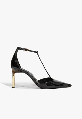 SALTO ALTO SCHUTZ PUMP VERNIZ PRETO