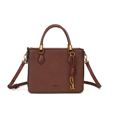 BOLSA SANTA LOLLA TOTE RISCO DUAS ALÇAS DARK COCOA