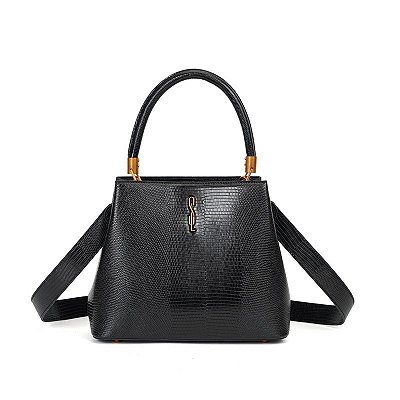BOLSA SANTA LOLLA TOTE LIZARD - PRETA