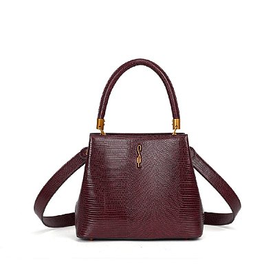 BOLSA SANTA LOLLA TOTE LIZARD -  MERLOT