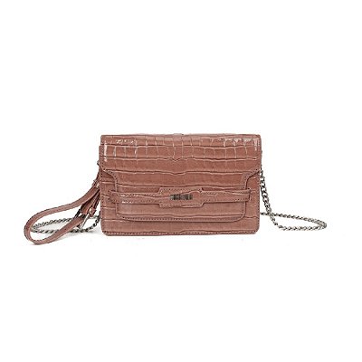 BOLSA SANTA LOLLA MATERIAL CROCO - PINK MATTE 2