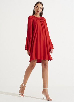 VESTIDO FORUM VERMELHO SPARKLY