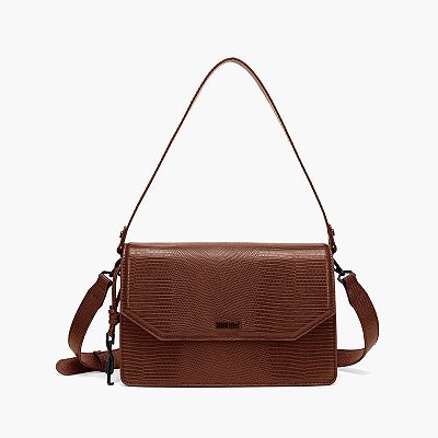 BOLSA SANTA LOLLA MATERIAL LIZARD DARK COCOA