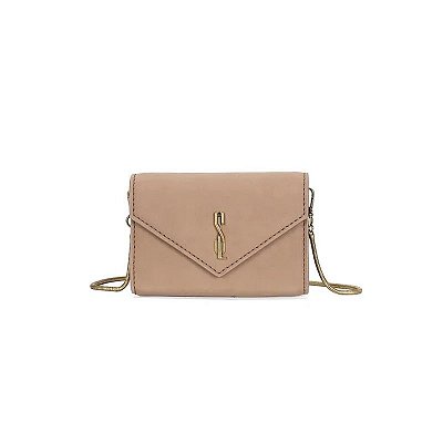 BOLSA CARTEIRA ENVELOPE CAMURCA BEGE