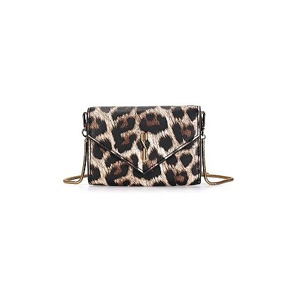 BOLSA CARTEIRA ENVELOPE ANIMAL PRINT