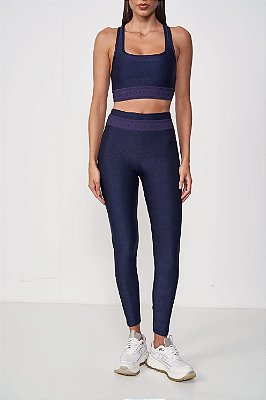 CONJUNTO TOP E CALCA COLCCI SPORT AZUL DARKNESS