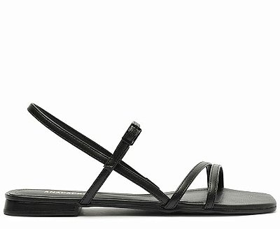RASTEIRA ANA CAPRI TIRAS FINAS PRETO