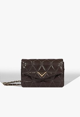 BOLSA SCHUTZ 944 COURO DARK CHOCOLATE