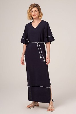 VESTIDO SLYWEAR PRETO - VISCOSE LISA