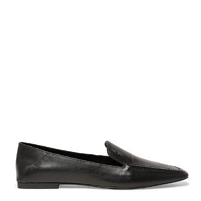 MOCASSIM SANTA LOLLA COURO NOBRE SOFT PRETO BICO QUADRADO
