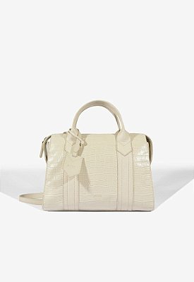 BOLSA SCHUTZ BOWLING NAY CROCO MEDIA BRANCA