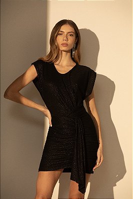 VESTIDO SLYWEAR CURTO - VISCOLYCRA PRETO