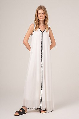 VESTIDO SLYWEAR CHIFFON - OFFWHITE
