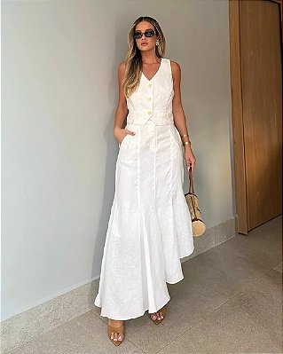 SAIA KARMANI DE LINHO ASSIMÉTRICA