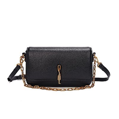 BOLSA SANTA LOLLA PEQUENA FLOATER PRETA ALÇA DUPLA