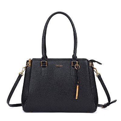 BOLSA SANTA LOLLA TOTE BAG FLOATER PRETA ALÇA TRANSVERSAL
