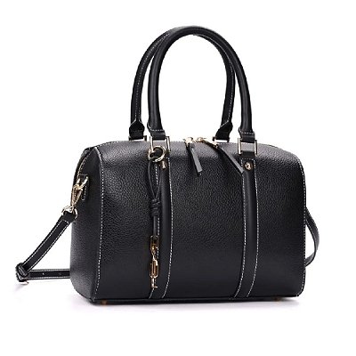 BOLSA SANTA LOLLA TOTE GRANDE FLOATER PRETA ALÇA DE MÃO
