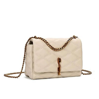 BOLSA SANTA LOLLA SOFT OFF WHITE ALÇA CORRENTE TRANSVERSAL