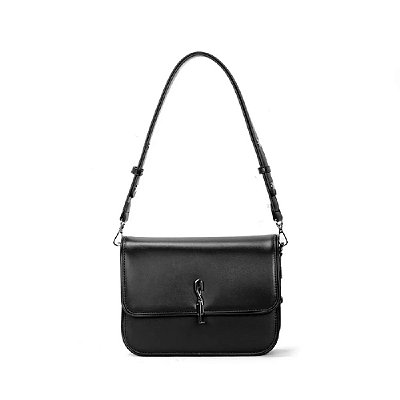 BOLSA SANTA LOLLA BAGUETE SOFT PRETA ALÇA DE OMBRO