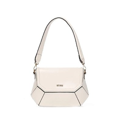 BOLSA BAGUETE SANTA LOLLA ESTRUTURADA SOFT MARFIM
