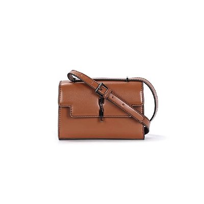 BOLSA SANTA LOLLA SOFT CARAMELO ALÇA TRANSVERSAL