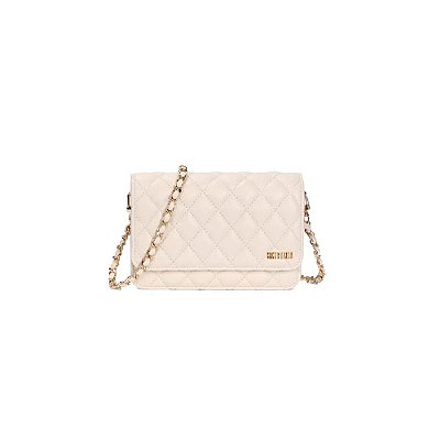 BOLSA SANTA LOLLA SOFT MATELASSÊ OFF WHITE TRANSVERSAL