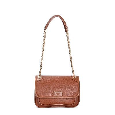 BOLSA SANTA LOLLA FLOATER MARROM ALÇA DE OMBRO